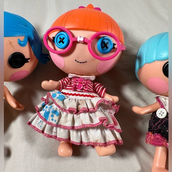 Lalaloopsy 7” Little Sister Dolls Lot Of 4 Dressed / Undressed Bundle - Picture 4 of 16